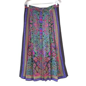 Geiger Vintage Wool Skirt - Patterned Women's Midi Skirt Made in Austria